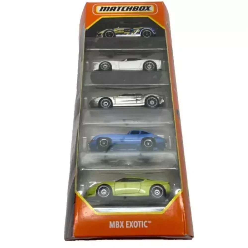Matchbox MBX Exotics Lambo Chevy Ford Jaguar Lotus 5-Pack 1:64 Die-cast
